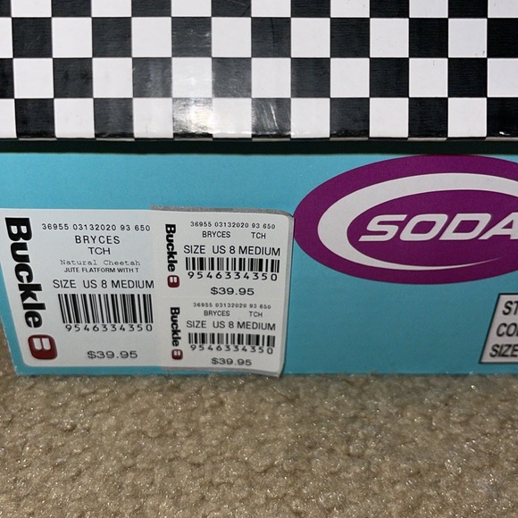 Soda Bryce Cheetah Print Flatform Sandal - Picture 7 of 8